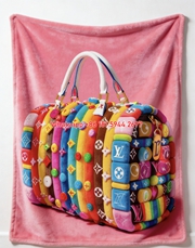 Rainbow LV Block Bag Blanket Colorful LV Monogram Block Throw IMG_3628